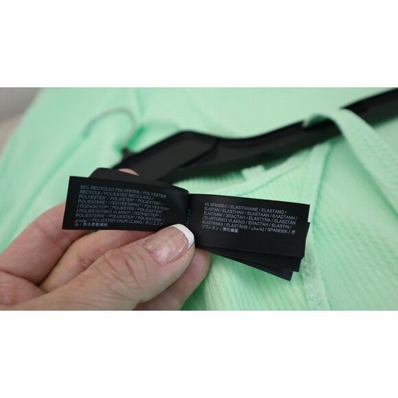 Hurley HC0134 Womens Sz L Mint Green Textured Beach Mini Tank Dress Cover Up $65 - Picture 5 of 9